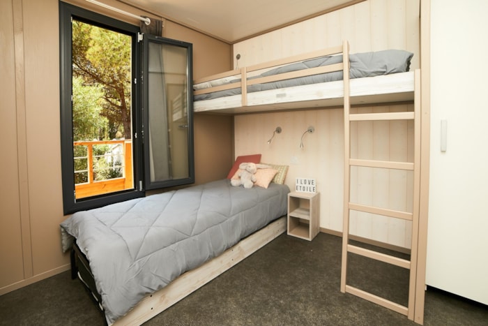 Lodge Kabane 2/5, Terrasse En Bois Couverte, Climatisation, Tv, 1 Voiture (2 Chambres)