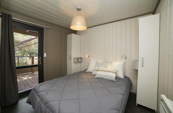Lodge Kabane 2/5, Terrasse En Bois Couverte, Climatisation, Tv, 1 Voiture (2 Chambres)