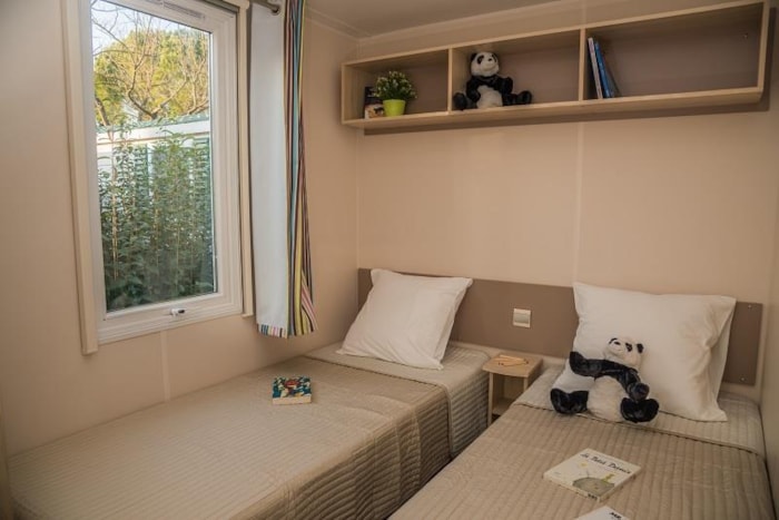 Mobil Home Klassic 2 Terrasse En Bois, Tv, Climatisation, 1 Voiture (2 Chambres)
