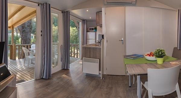 Mobil Home Klassic 3, Terrasse En Bois, Tv, Climatisation, 1 Voiture (3 Chambres)