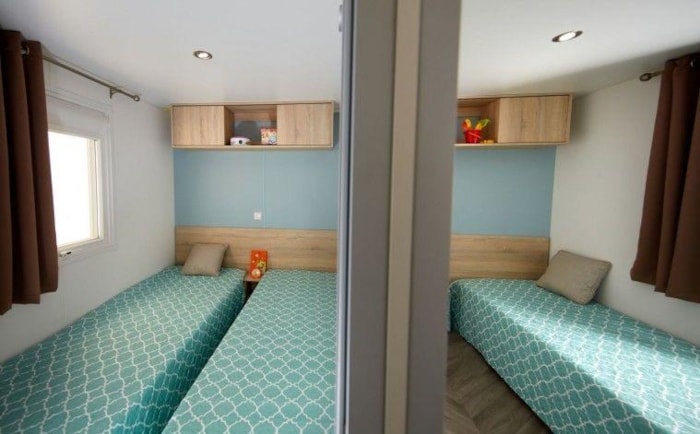 Mobilhome Konfort 3/6 - 3 Habitaciones, 2 Cuartos De Baño, Terraza Cubierta, Tv, Aire Acondicionado, 1 Coche