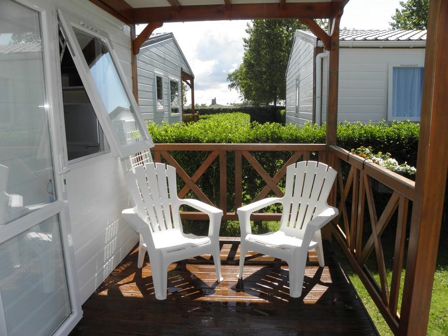 Location - Chalet 2 Chambres - 35M² + Terrasse Couverte - Camping La Gallouette