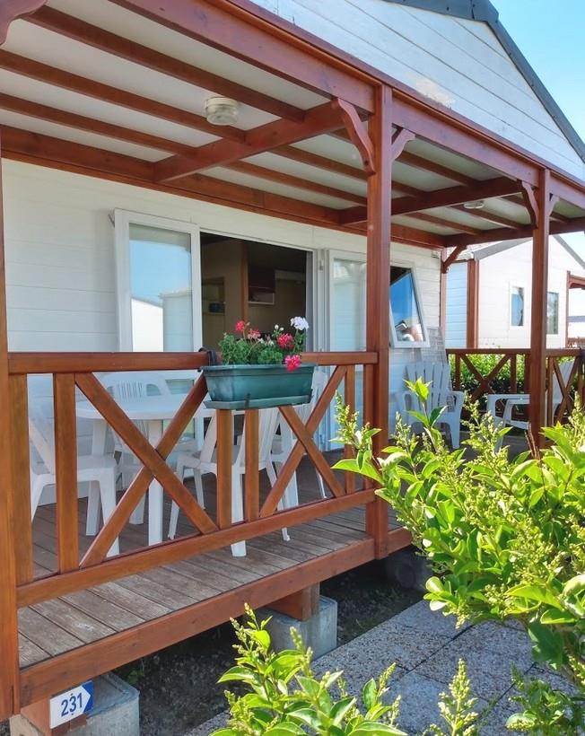 Location - Chalet 2 Chambres - 35M² + Terrasse Couverte - Camping La Gallouette