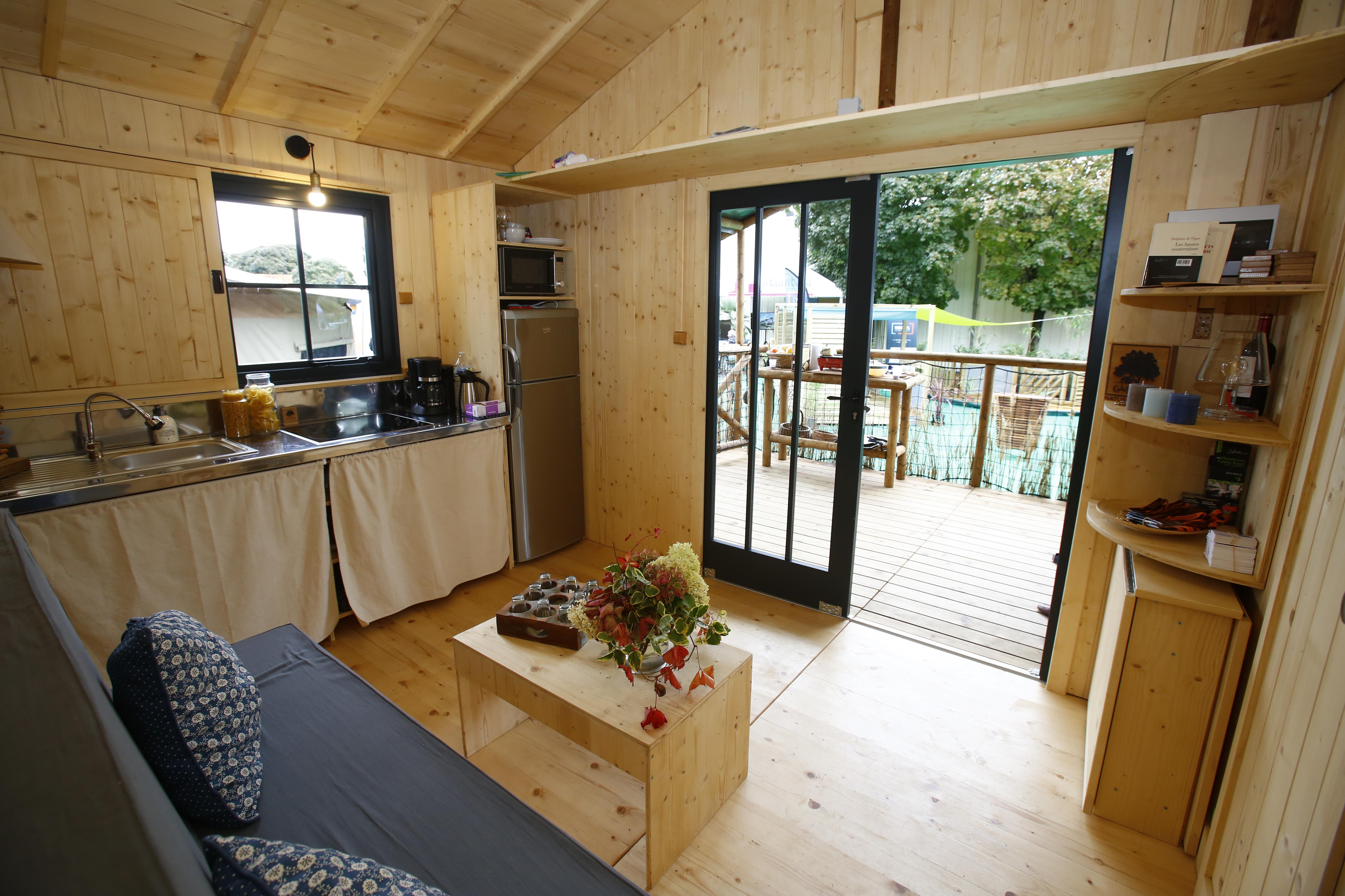 Accommodation - Cabane Lodge - CAMPING LE VIEUX VALLON