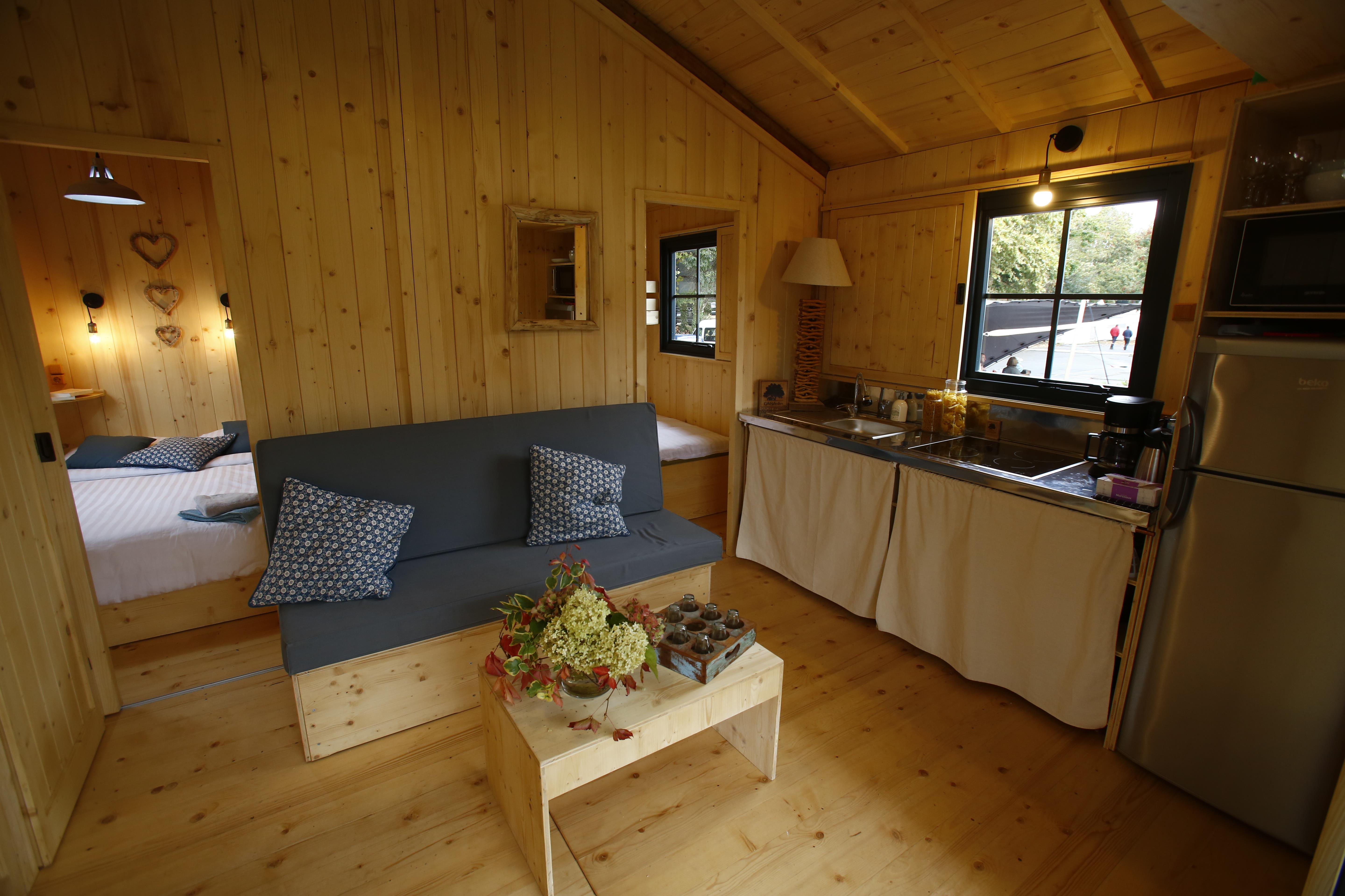 Accommodation - Cabane Lodge - CAMPING LE VIEUX VALLON