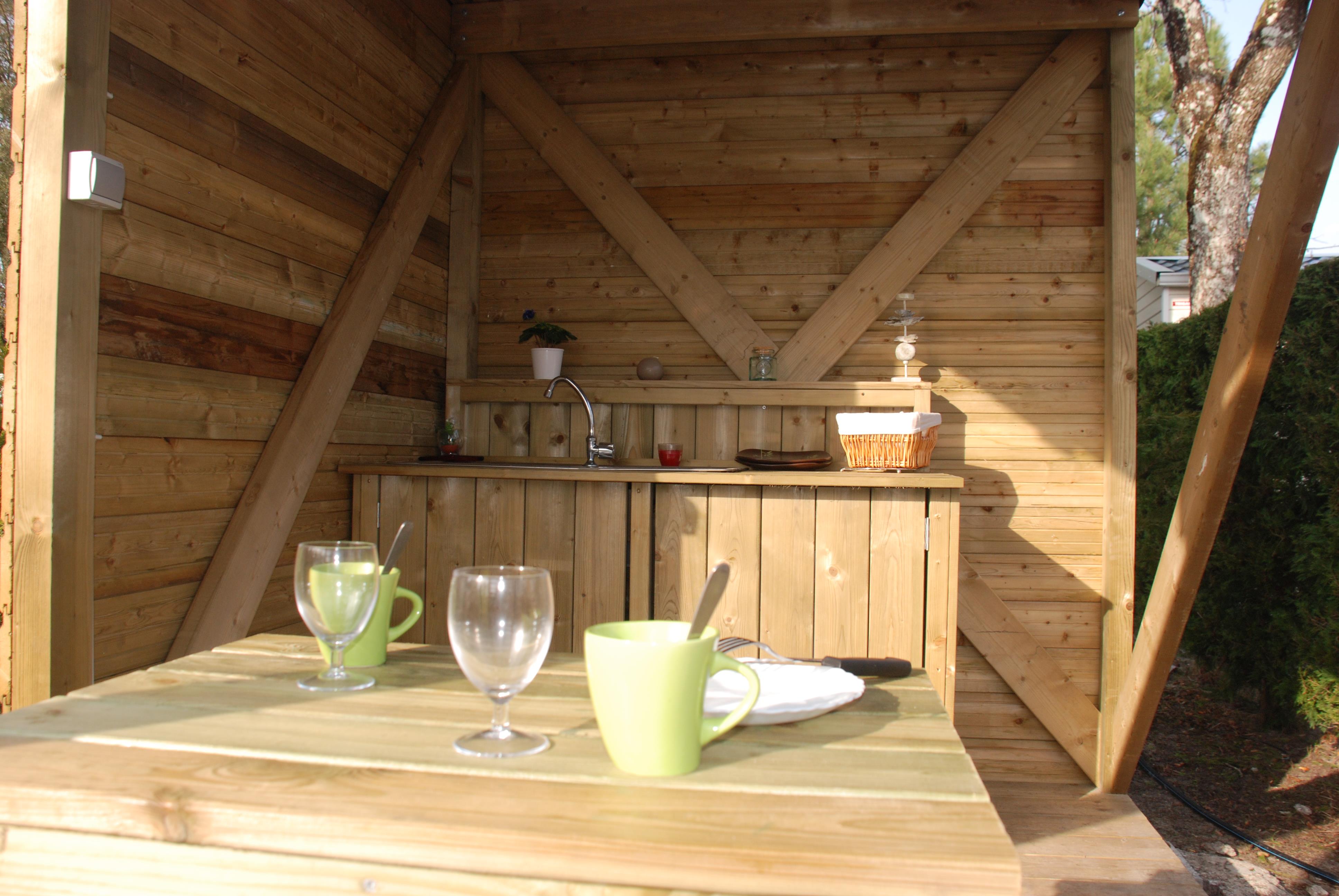 Location - Tente Lodge Perchee 2P - Camping Lou Pignada
