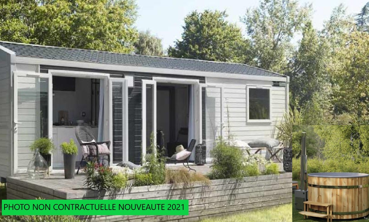 Bungalow Zen 30 M² With Nordic Bath And Semi-Covered Wooden Terrace Bungalow Zen 30 M² With Nordic Bath And Semi-Covered Wooden Terrace