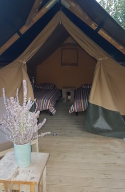 Location - Bungalow Safari+Duo : 3 Chambres, Cuisine - Camping Les Rives du Lac