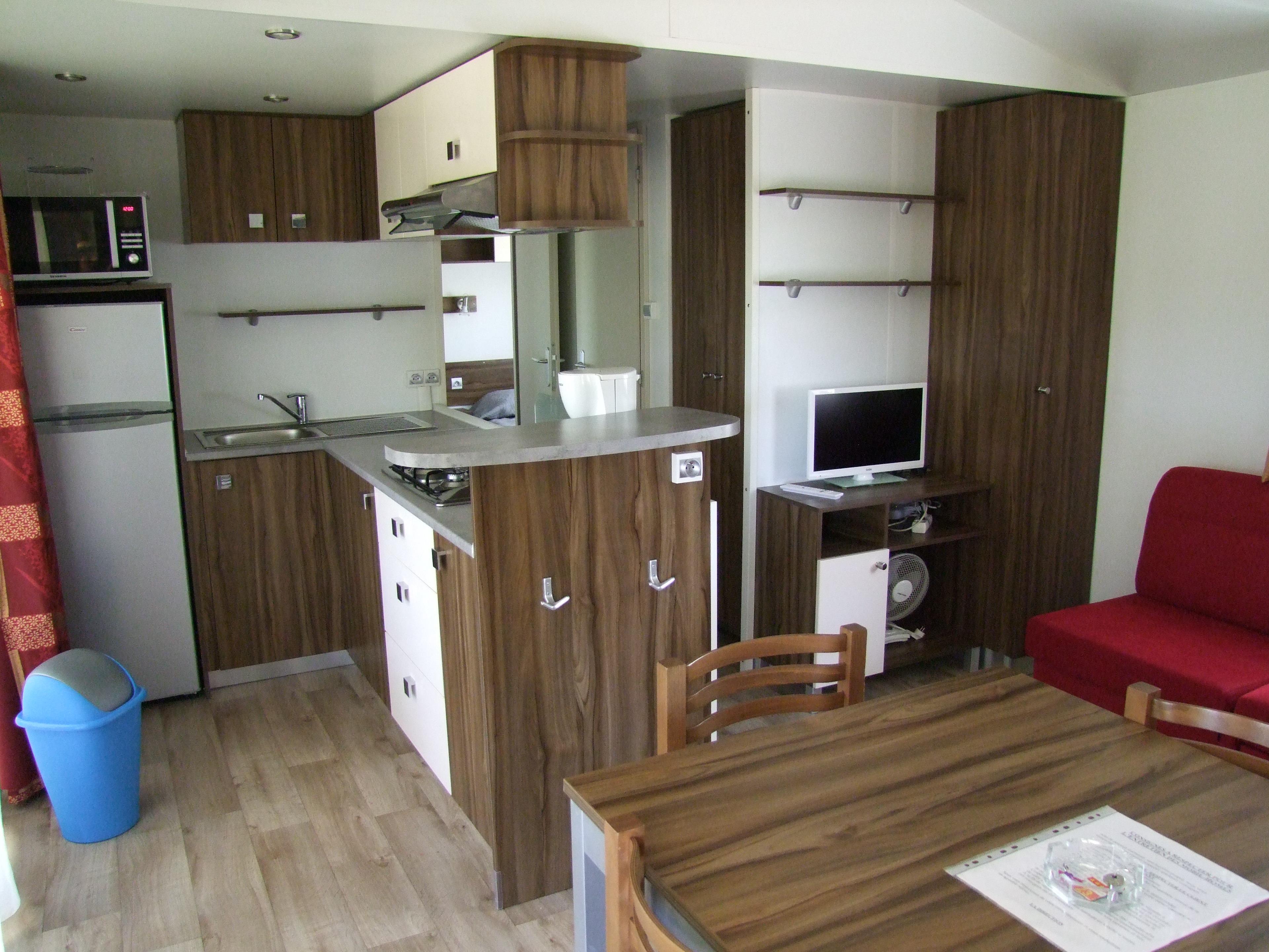 Alloggio - Casa Mobile 3 Camere Da Letto - 2 Bagni Apollon Riviera 40 M² - Terrazza Coperta Di 18 M² - CAMPING LA BASTIDE