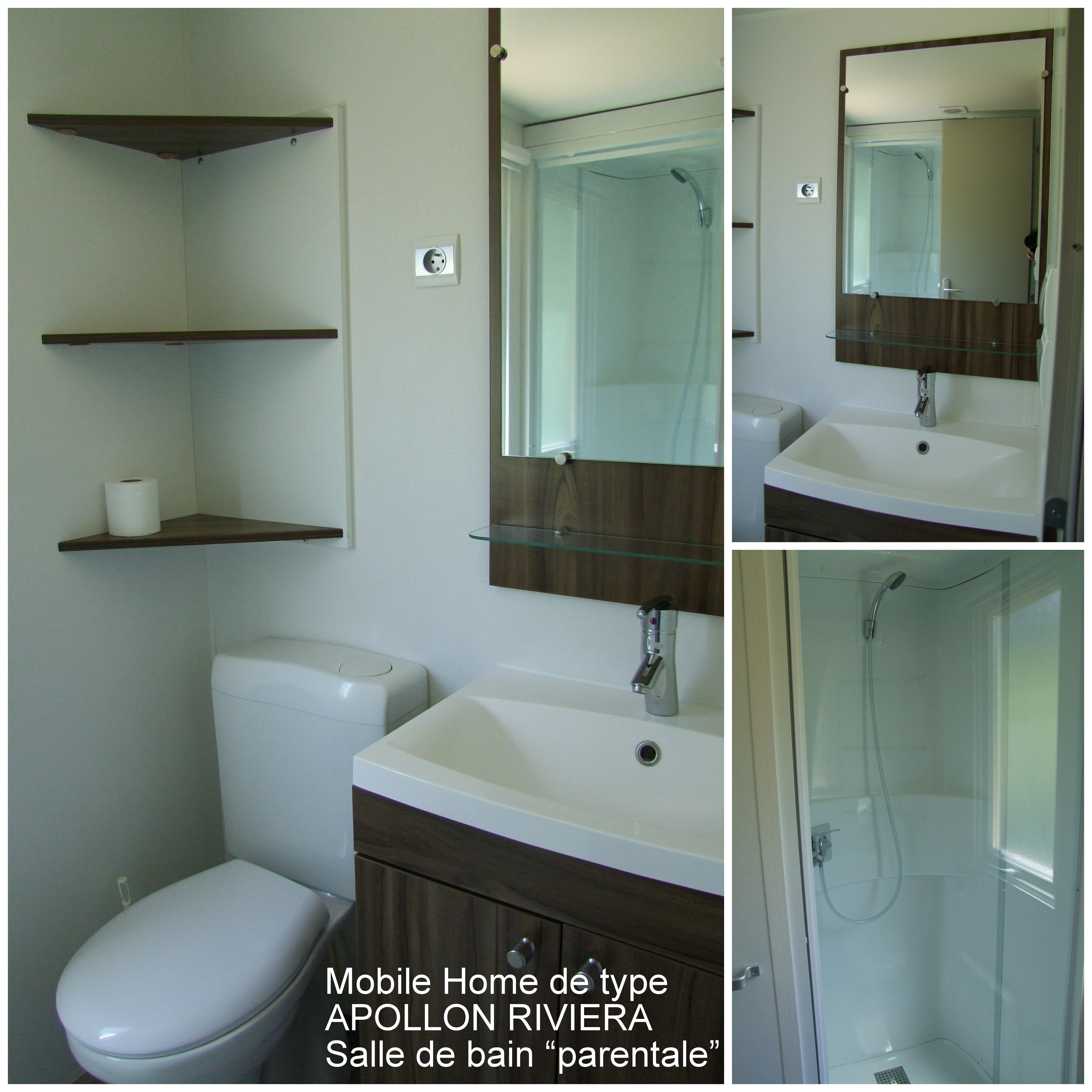 Alloggio - Casa Mobile 3 Camere Da Letto - 2 Bagni Apollon Riviera 40 M² - Terrazza Coperta Di 18 M² - CAMPING LA BASTIDE