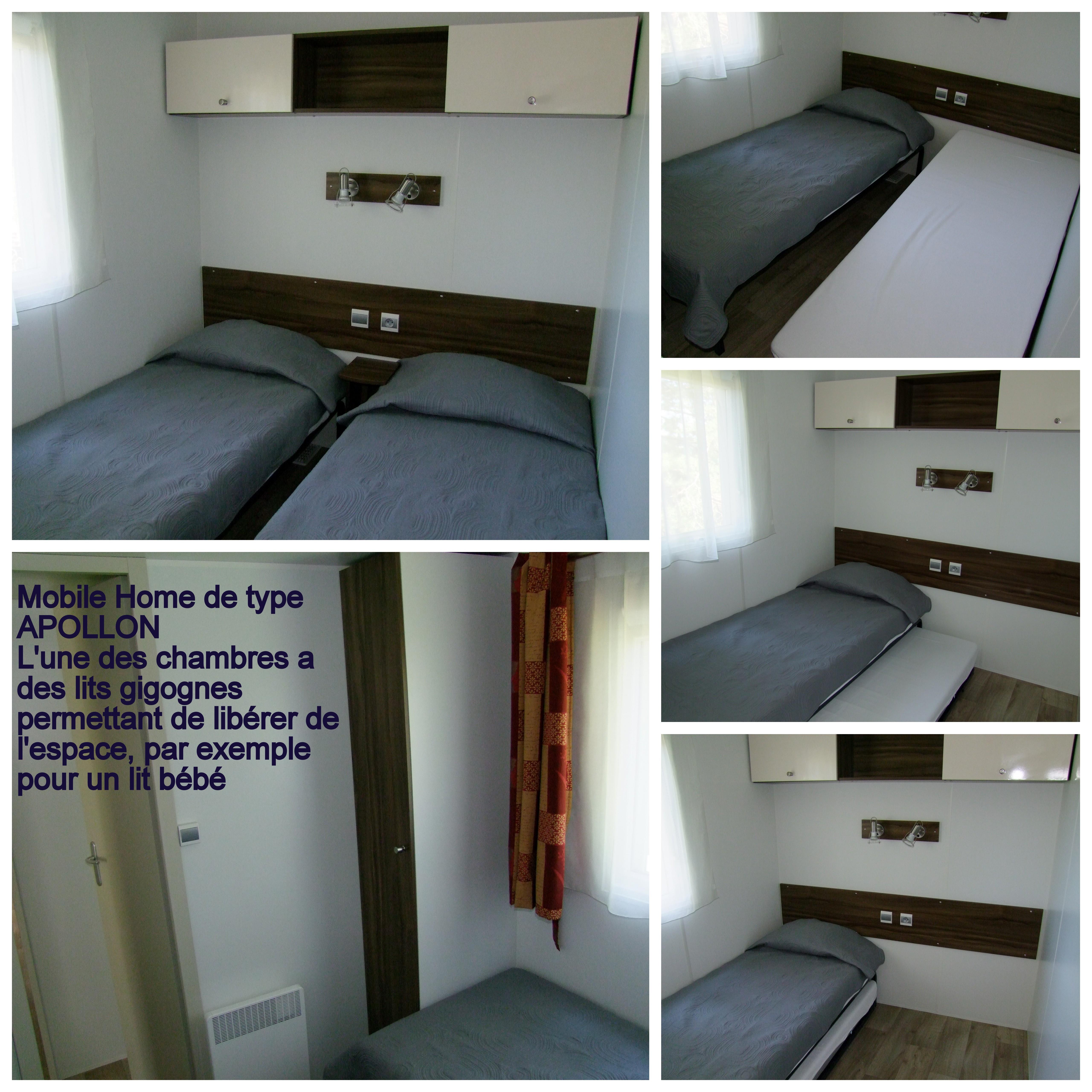 Alloggio - Casa Mobile 3 Camere Da Letto - 2 Bagni Apollon Riviera 40 M² - Terrazza Coperta Di 18 M² - CAMPING LA BASTIDE