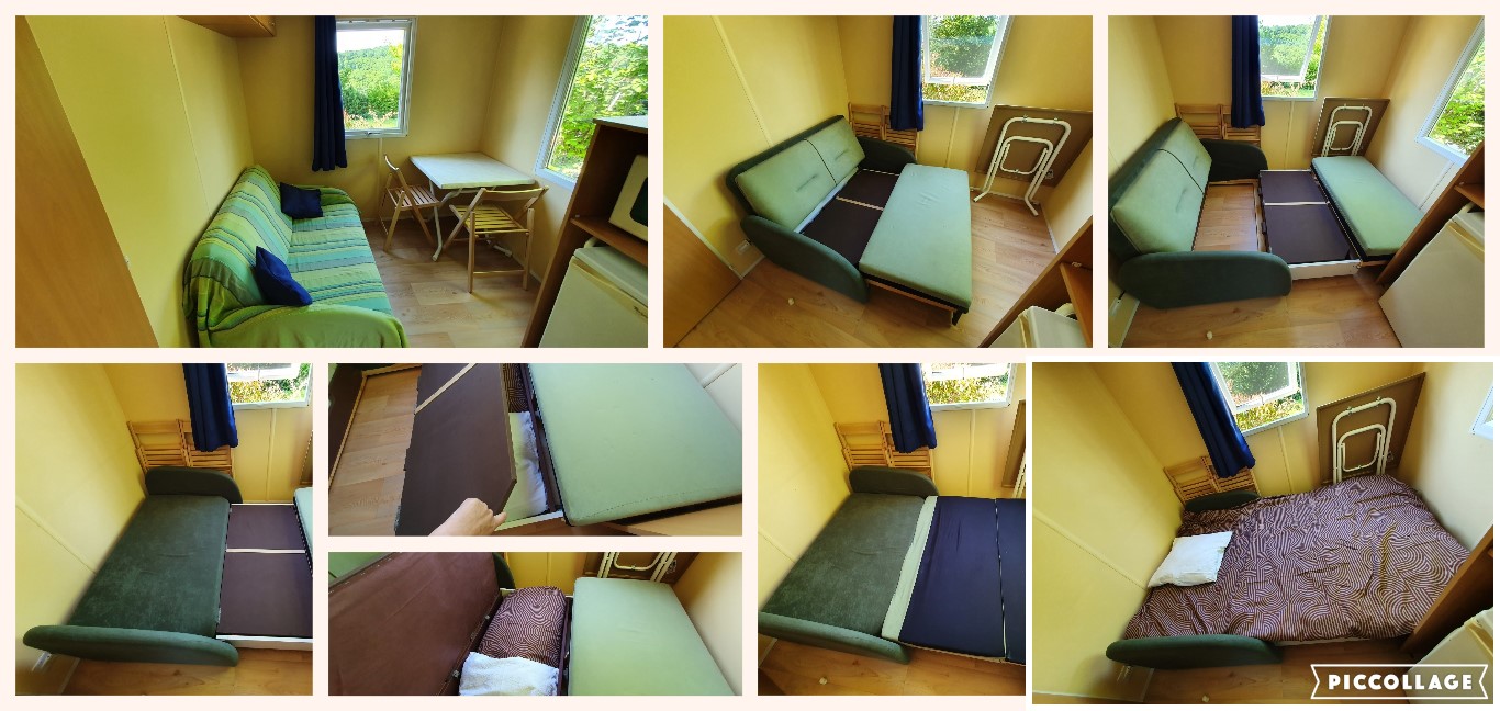 Accommodation - Mobilhome Astria 17,3 M² - 1 Bedroom - CAMPING LA BASTIDE