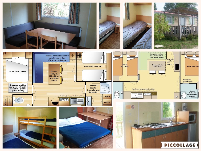 Huuraccommodatie - Stacaravan 2 Slaapkamer Met Eigen Sanitair - 23 Tot 29 M² - CAMPING LA BASTIDE