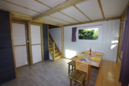 Location - Cabane Du Lac 36M2 / 2 Chambres-Terrasse Couverte-Solarium+Climatisation - CAMPING LES VALADES