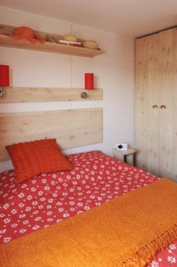 Location - Roulotte 2 Chambres - Camping la Linotte