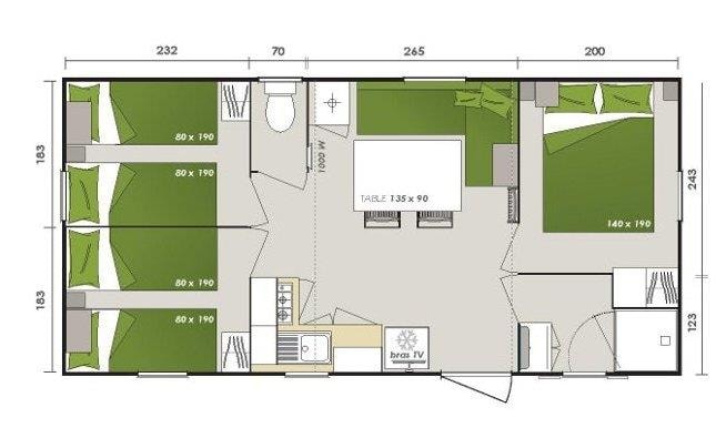 Mobile-Home Confort 3 Camere