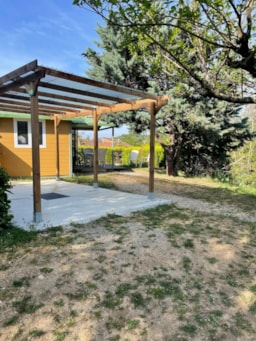 Location - Chalet Cornas -32M2- 2 Chambres 6 Lits Simples Avec Clim - Domaine Camping Les Roches