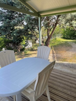 Location - Chalet Cornas -32M2- 2 Chambres 6 Lits Simples Avec Clim - Domaine Camping Les Roches