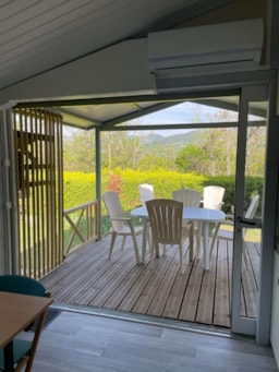 Location - Chalet Cornas -32M2- 2 Chambres 6 Lits Simples Avec Clim - Domaine Camping Les Roches