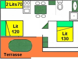 Chalet 2 Zimmer - 28M² - Terrasse Chalet 2 Zimmer - 28M² - Terrasse