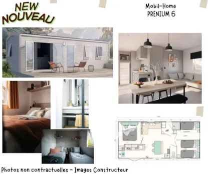 Mobil-Home Prenium 6 - 3 Bedrooms (34M²) Mobil-Home Prenium 6 - 3 Bedrooms (34M²)
