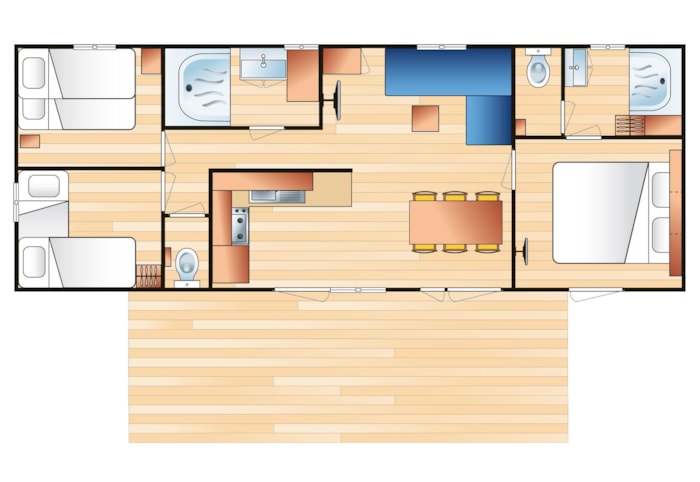 Sunelia Prestige Fontaines (2 Camere + 2 Bagni)