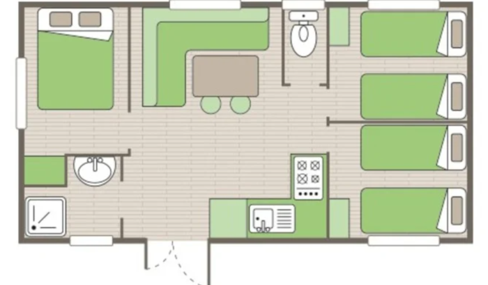 Casa Mobile Classic+ | 3 Camere | Terrazza Con Balcone