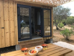 Location - Cabane Tithome 20M², 2 Chambres( Sans Sanitaire) 4 Pers. - Camping Le Fun