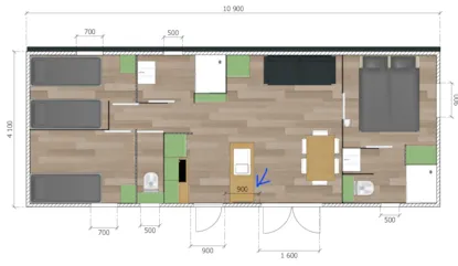 Le Xxl Premium 6Pers 2 Sdb, 3 Chambres +Terrasse Couverte+ Tv+Lave Vaisselle+Climatisation Le Xxl Premium 6Pers 2 Sdb, 3 Chambres +Terrasse Couverte+ Tv+Lave Vaisselle+Climatisation