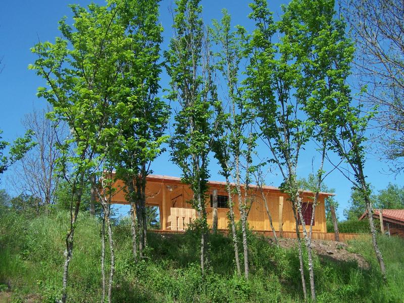 Accommodation - Wooden Hut Trappeur Confort 17 M² - 1 Bedroom - Terrace 30M² - With Bathroom - Flower Camping La Rochelambert