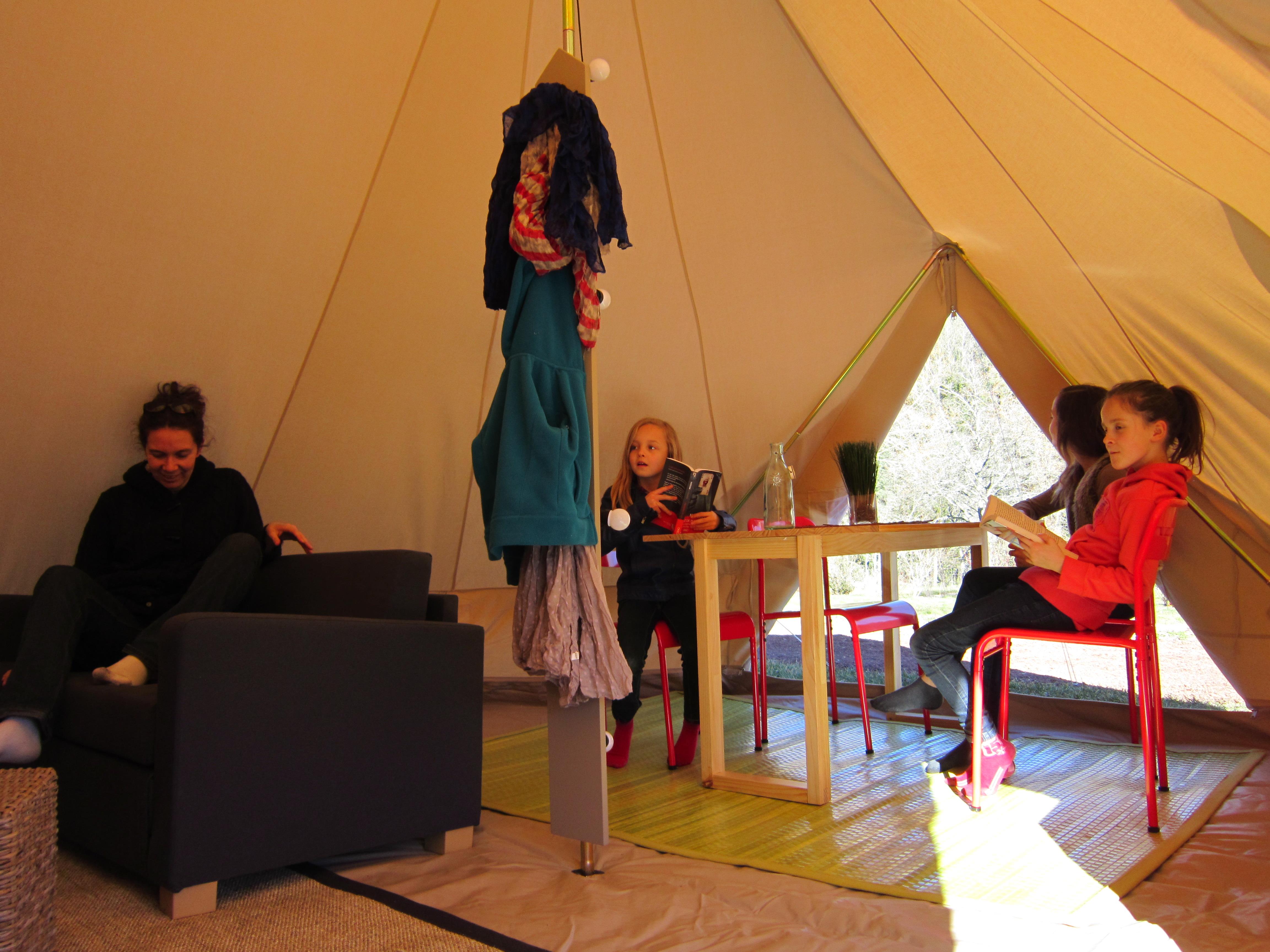 Accommodation - Nomadic Tent 36M² 2 Bedrooms + Terrace 10M² - No Bathroom - Flower Camping La Rochelambert
