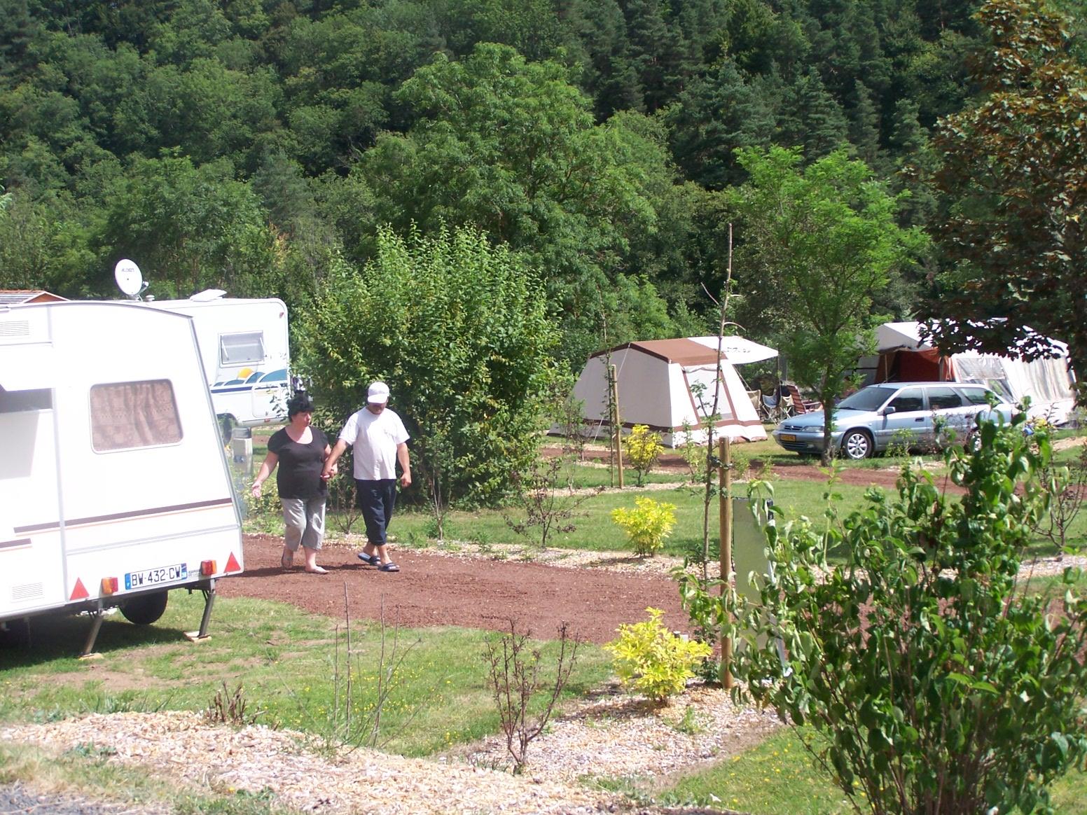 Pitch - Privilège Package (1 Tent, Caravan Or Motorhome / 1 Car / Electricity/ Water On Pitch) - Flower Camping La Rochelambert