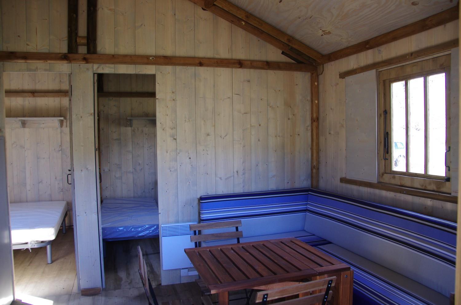 Accommodation - Cabin Lodge 4 Saisons Confort 25M² - 25M²- 2 Bedrooms + Sheltered Terrace 12M² - Flower Camping La Rochelambert