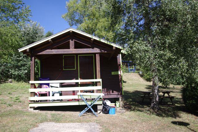 Accommodation - Cabanon Standard Vert 10M² + Terrace 3M² - Without Toilet Block - Flower Camping La Rochelambert