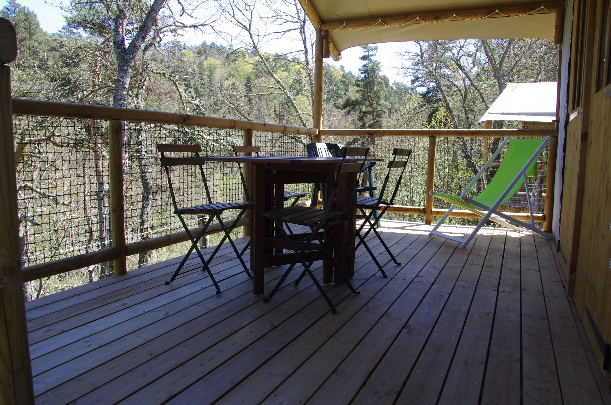 Accommodation - Cabin Lodge 4 Saisons Confort 25M² - 25M²- 2 Bedrooms + Sheltered Terrace 12M² - Flower Camping La Rochelambert