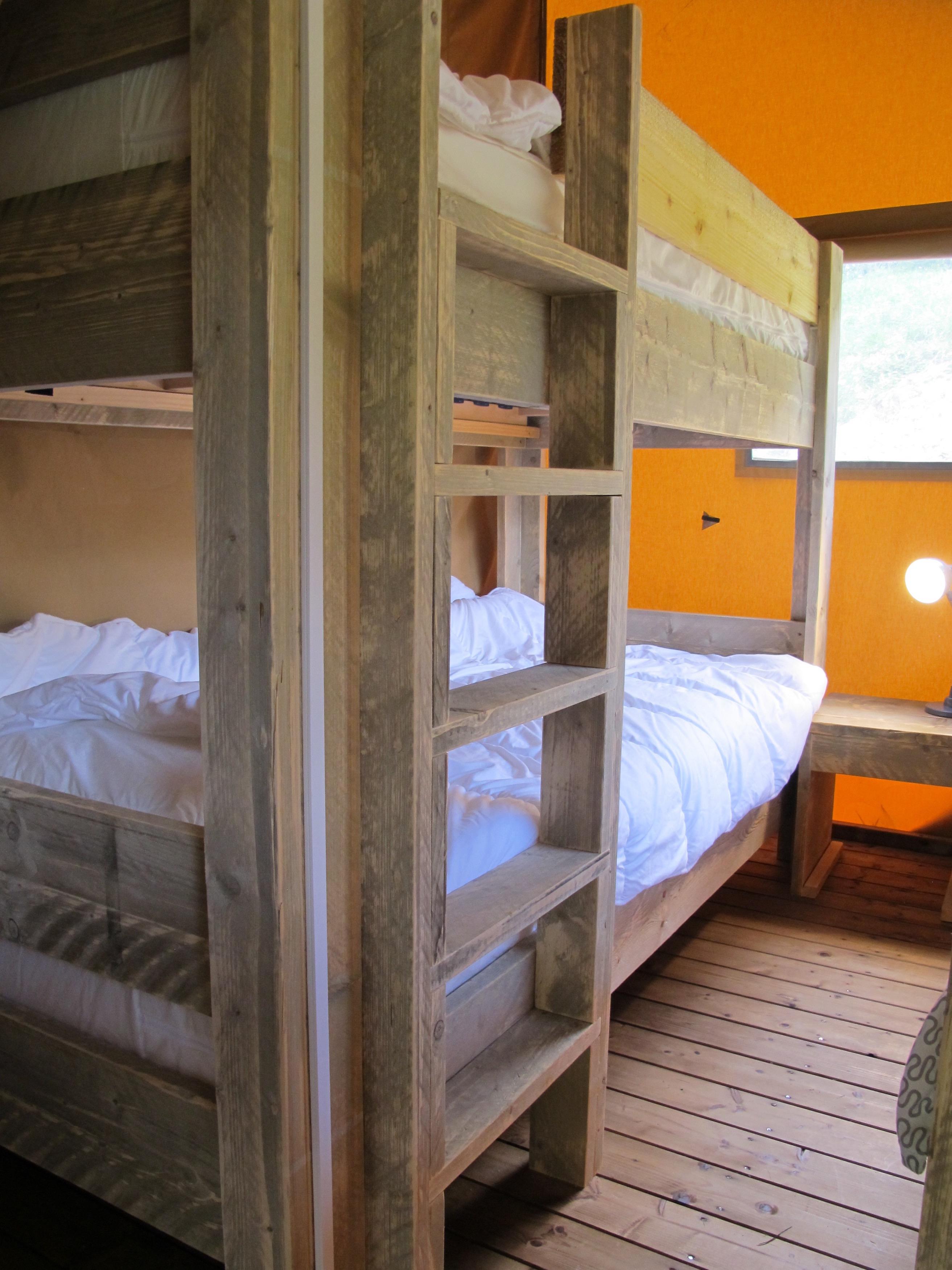 Mietunterkunft - Safaritent, 2 Chambres Avec Terrasse Couverte, 38M² - Camping La Chatonnière