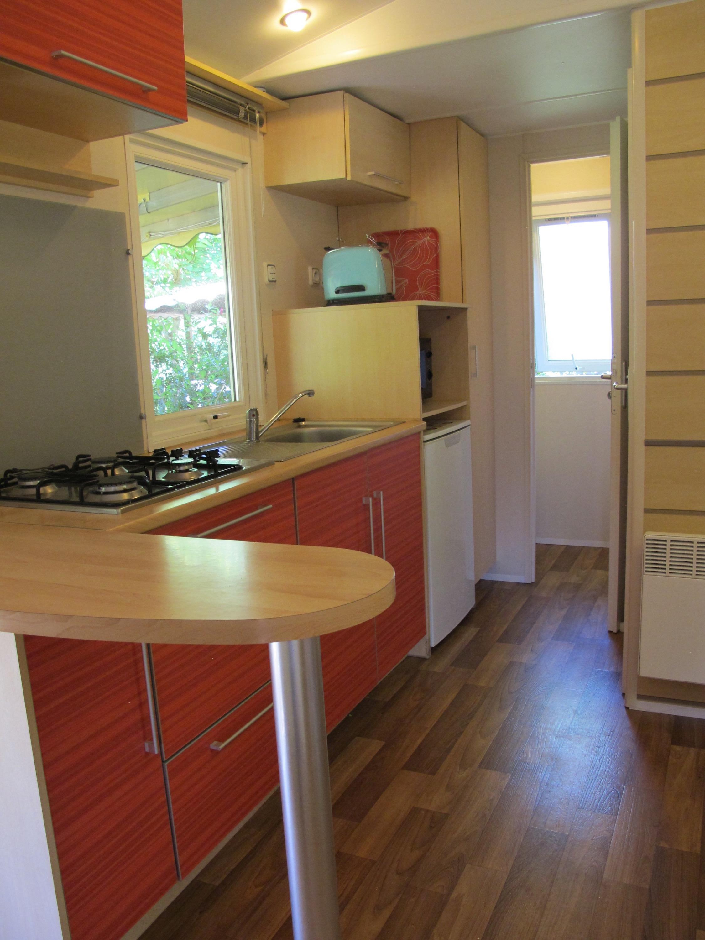 Mietunterkunft - Mobilheim Super Mercure 30M² - 2 Zimmer / Überdachte Terrasse - Camping La Chatonnière