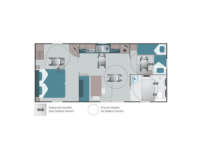 Casa Mobile Lavande Adatto Ai Disabli