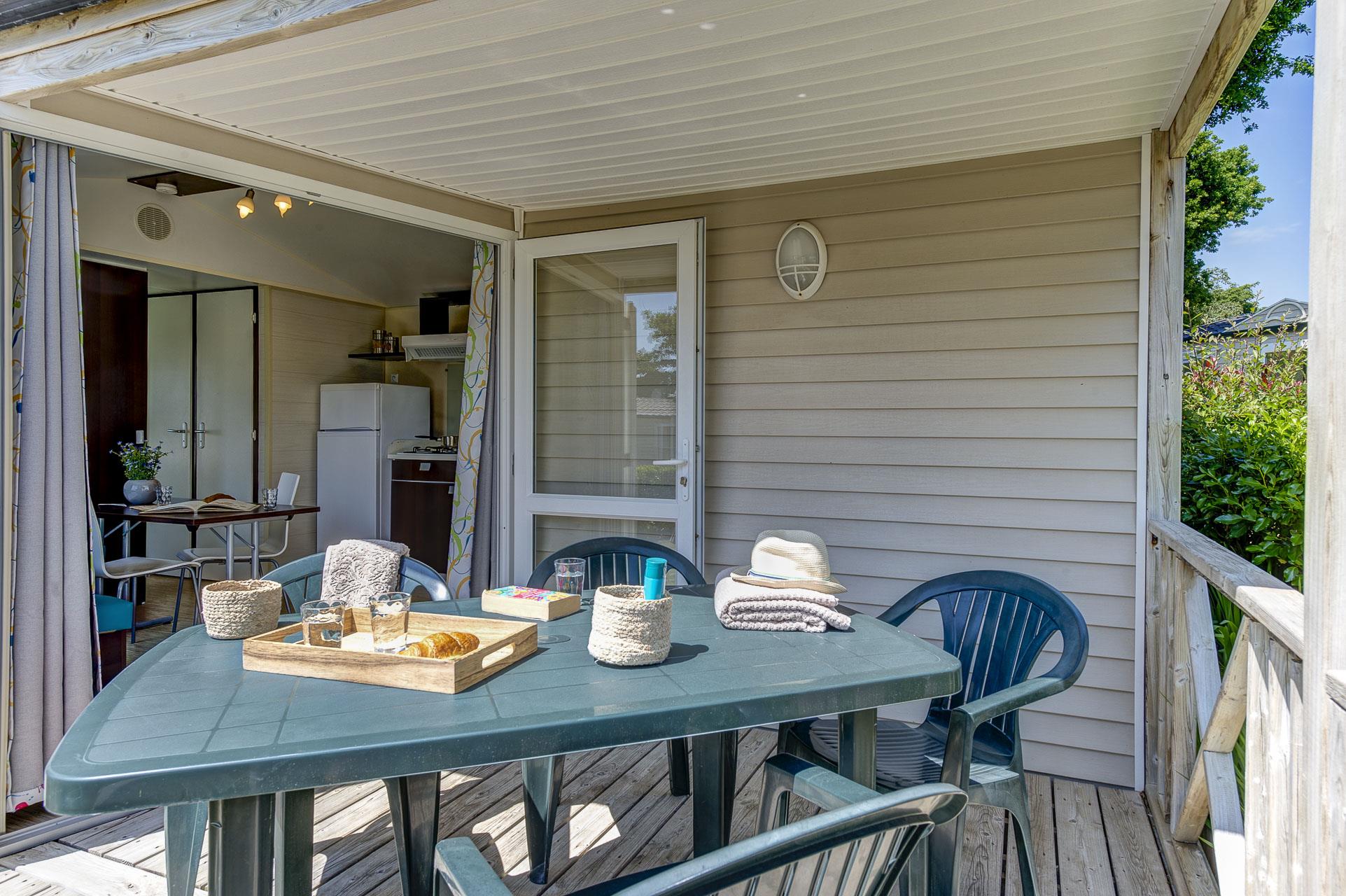 Location - Confort Océane - 27M² - 2 Chambres - Camping LE CABELLOU PLAGE*****