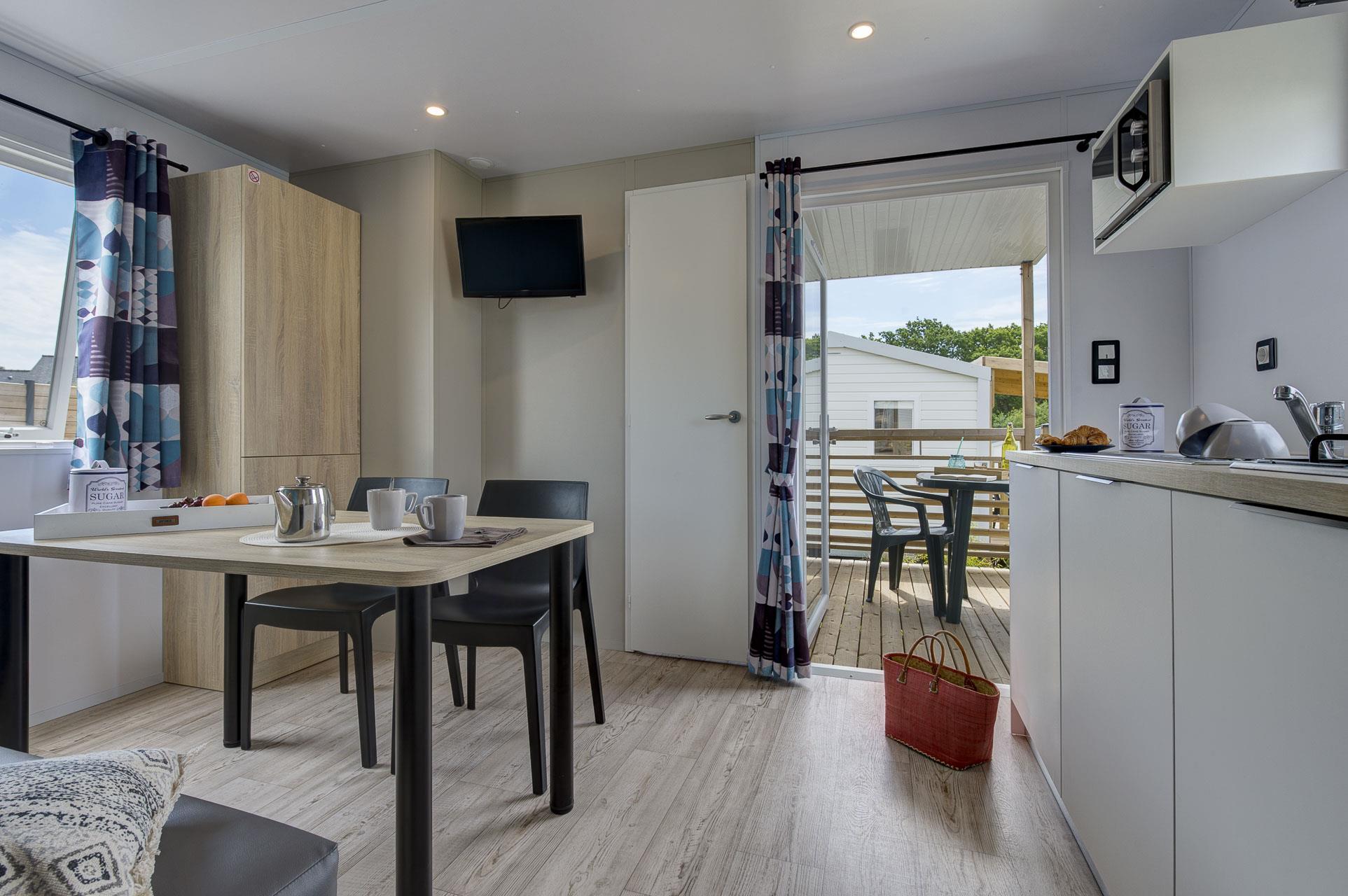Location - Confort+ Belle-Ile - 25M² - 2 Chambres - Camping LE CABELLOU PLAGE*****