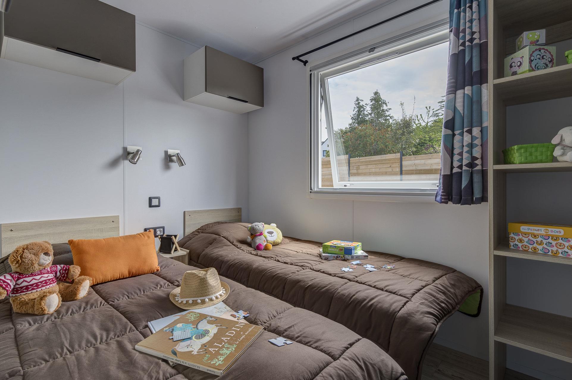 Location - Confort+ Belle-Ile - 25M² - 2 Chambres - Camping LE CABELLOU PLAGE*****