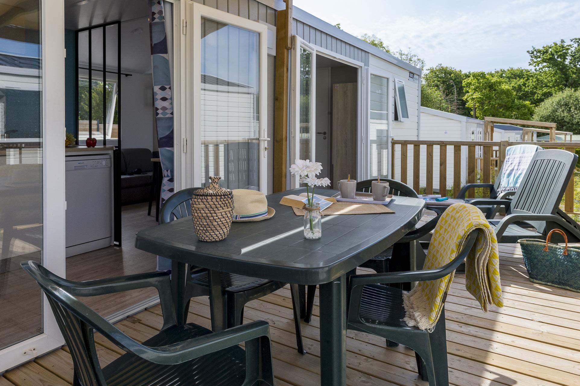 Location - Premium Grand Large - 30 M² - 2 Chambres - Camping LE CABELLOU PLAGE*****