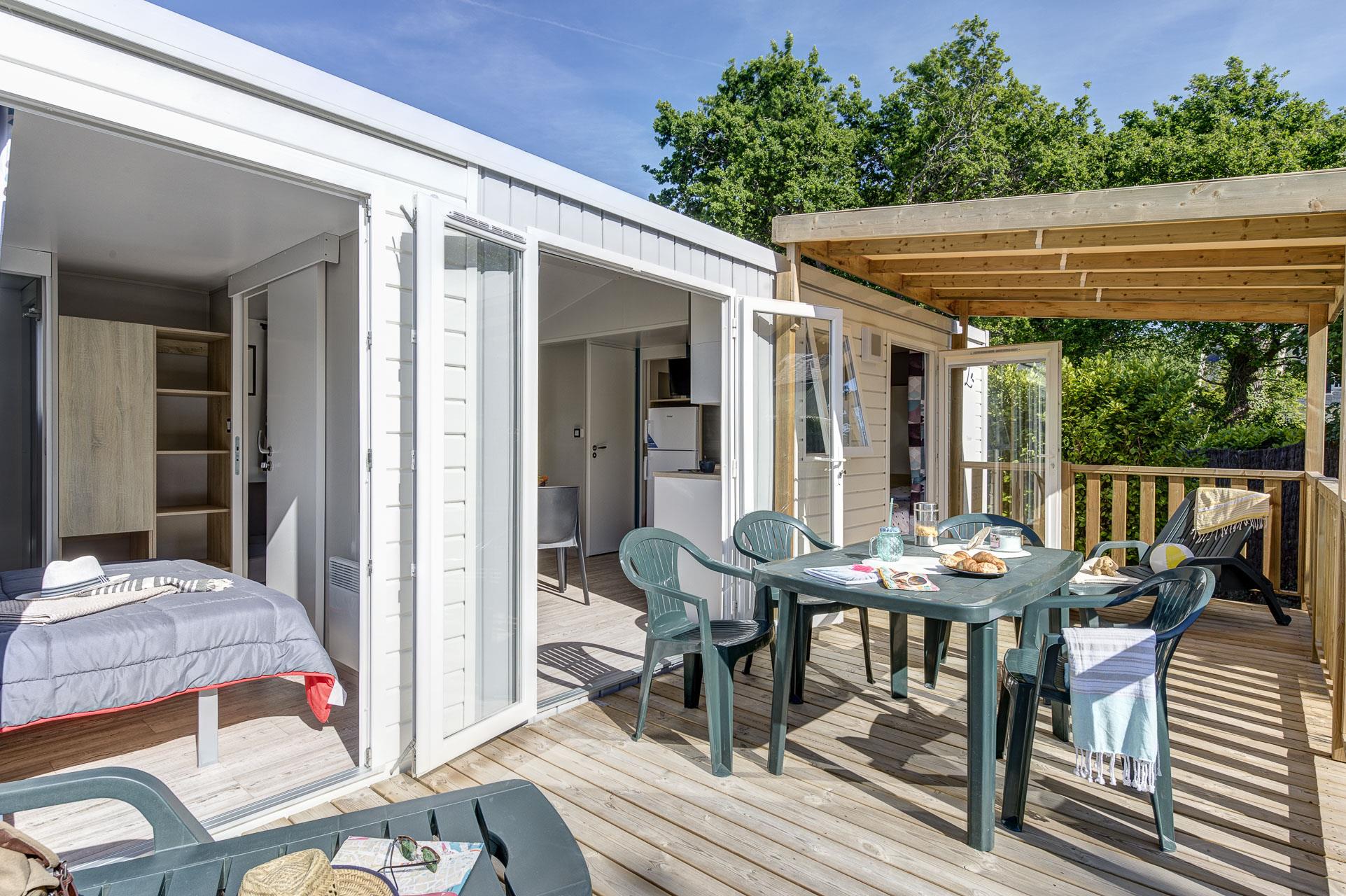 Location - Premium Iroise - 32M² - 2 Chambres 2 Salles D'eau - Camping LE CABELLOU PLAGE*****
