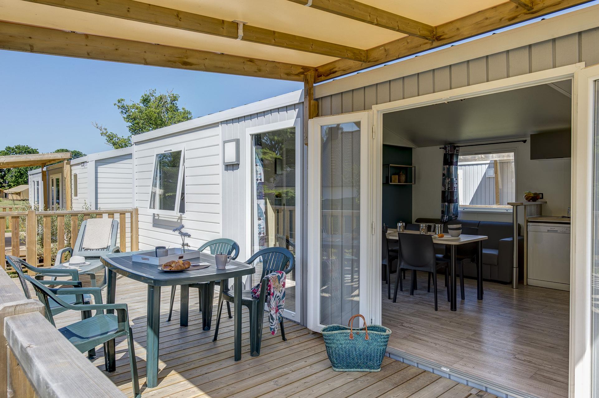 Location - Premium Corail - 36M² - 3 Chambres - Camping LE CABELLOU PLAGE*****