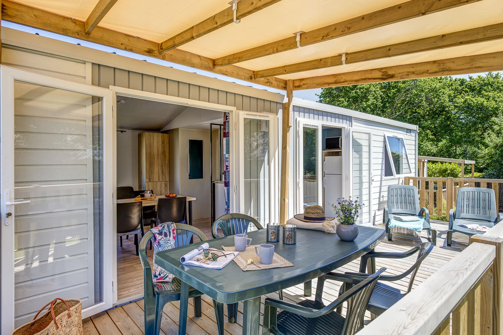 Location - Premium Caraïbes - 40M² - 3 Chambres 2 Salles D'eau - Camping LE CABELLOU PLAGE*****
