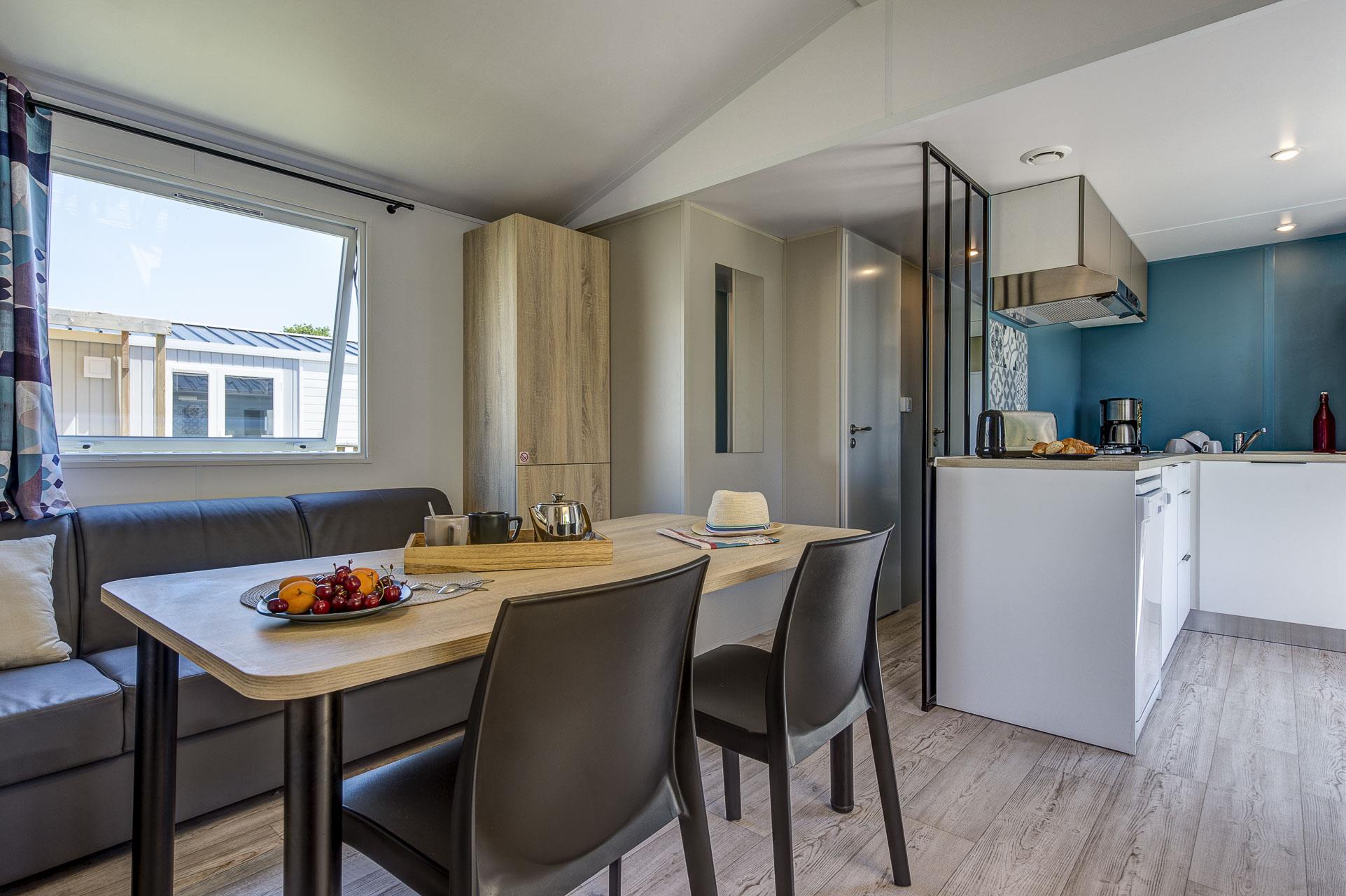 Location - Premium Caraïbes - 40M² - 3 Chambres 2 Salles D'eau - Camping LE CABELLOU PLAGE*****