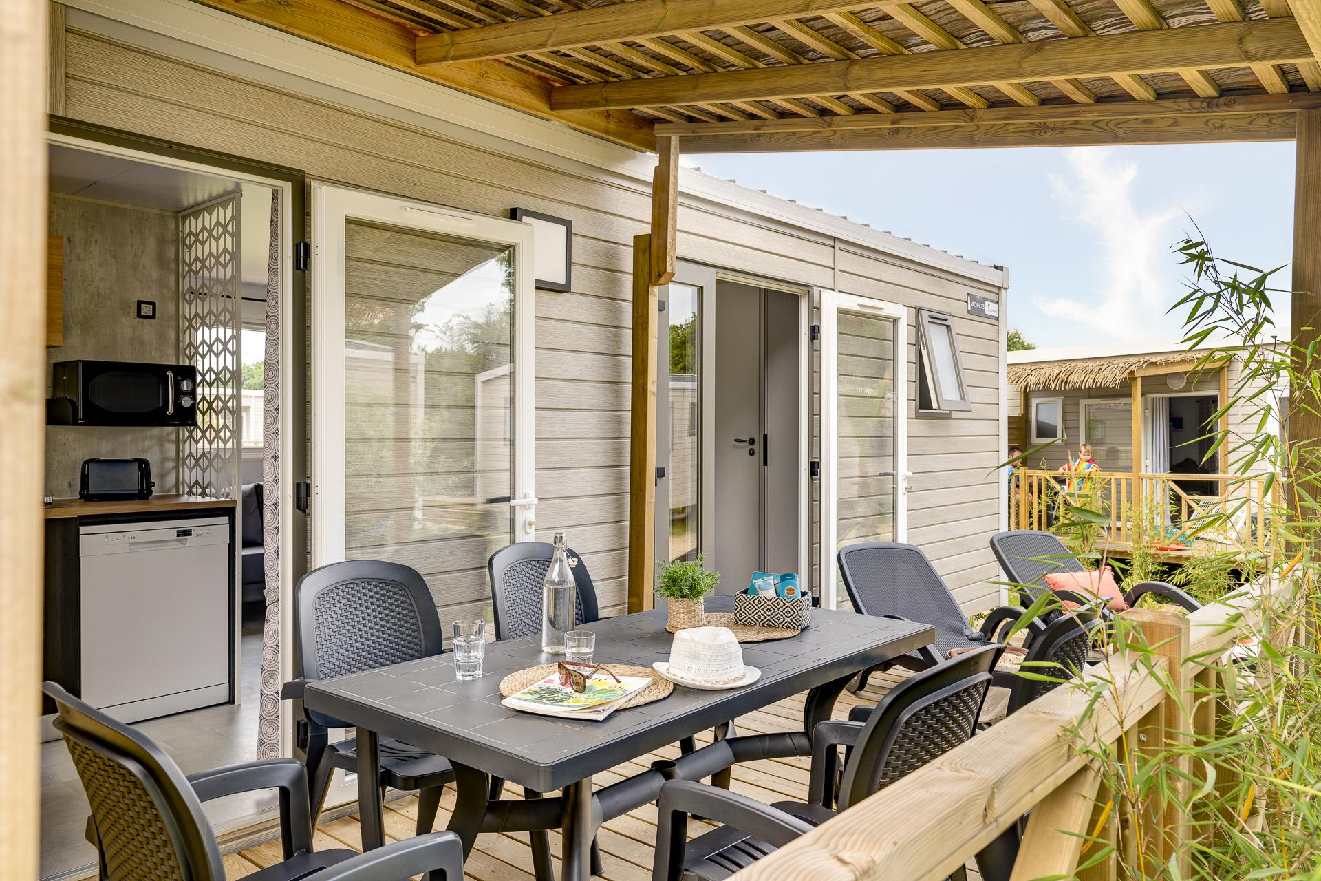 Location - Prestige Bali - 30M² - 2 Chambres - Camping LE CABELLOU PLAGE*****