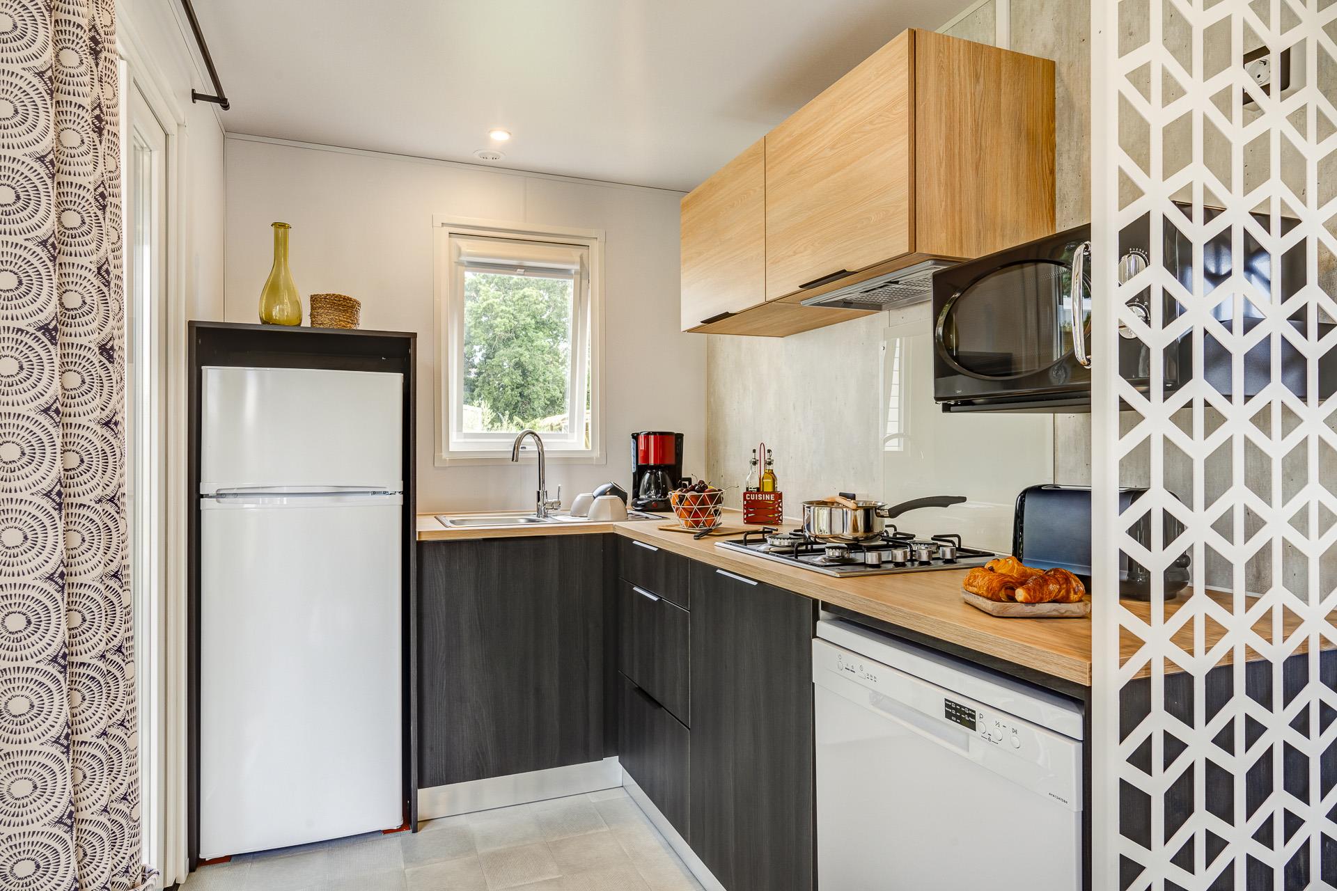 Location - Prestige Bali - 30M² - 2 Chambres - Camping LE CABELLOU PLAGE*****