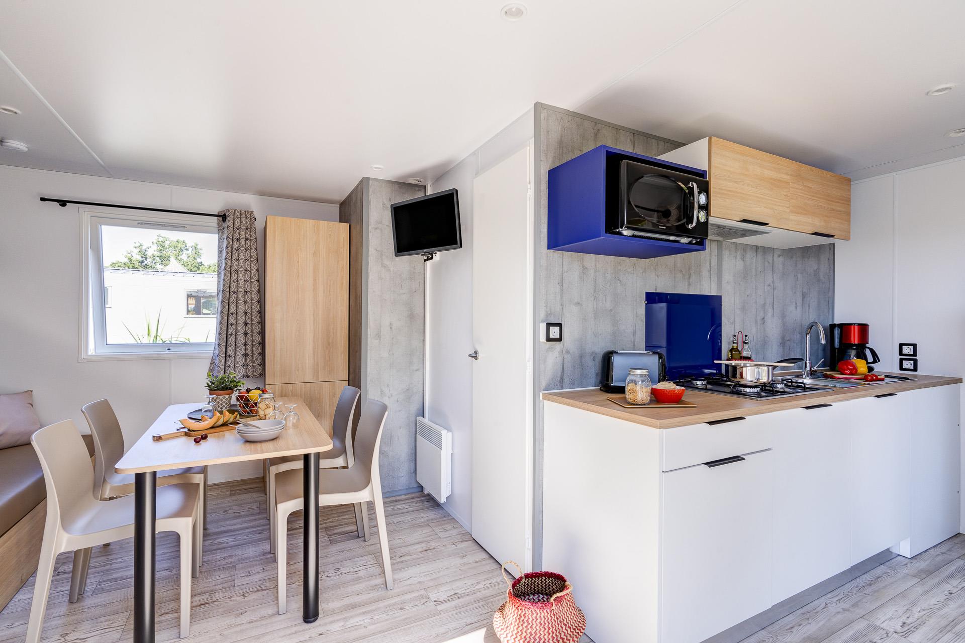 Location - Évasion Belle-Étoile - 32M² - 3 Chambres - Camping LE CABELLOU PLAGE*****