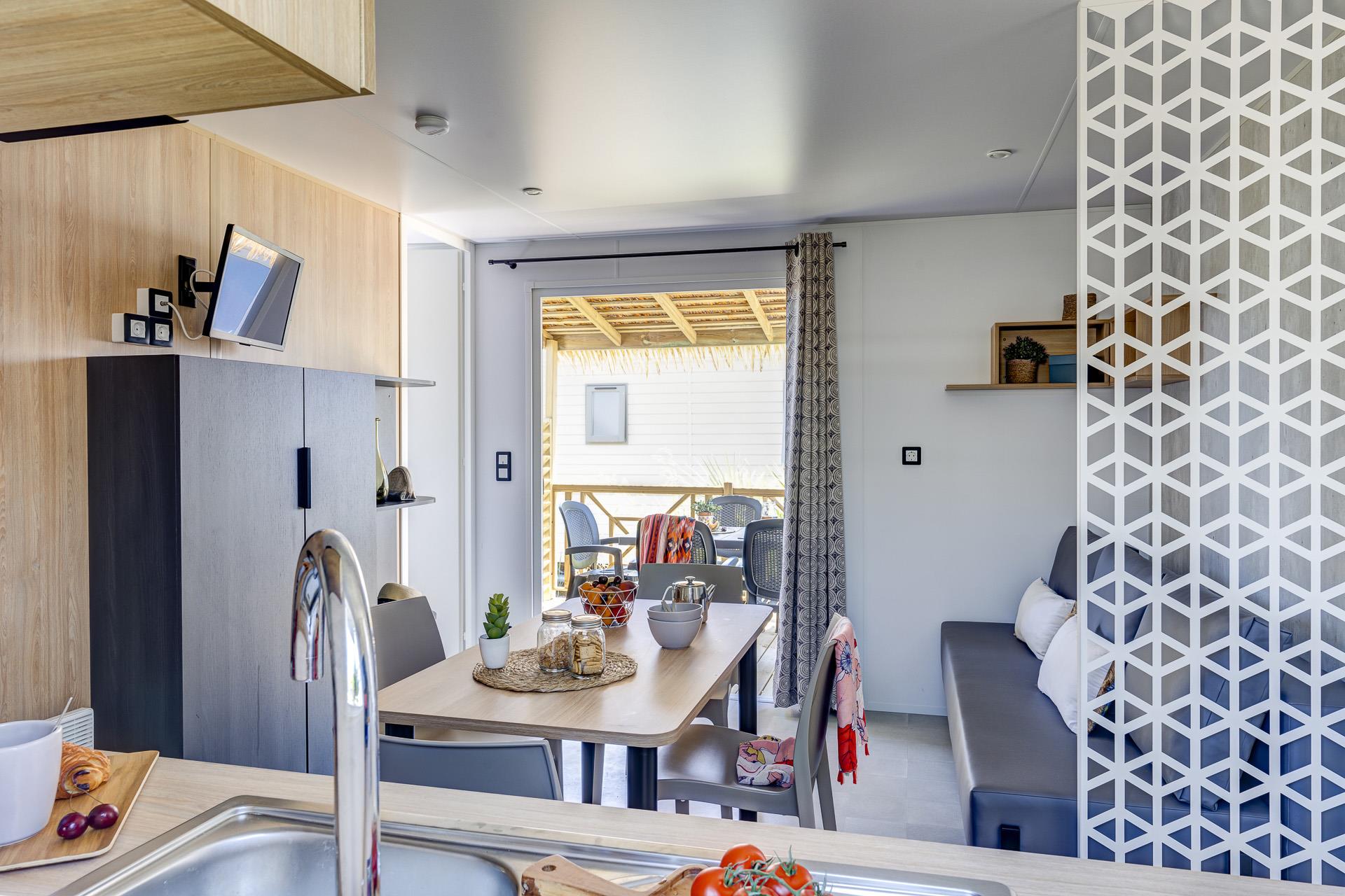 Location - Prestige Bora - 32M² - 2 Chambres 2 Salles De Bain - Camping LE CABELLOU PLAGE*****